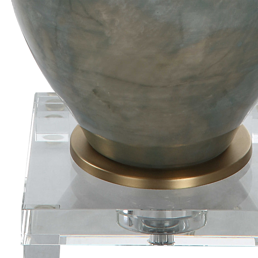 Cardoni Bronze Glass Table Lamp - Bombay Mercantile