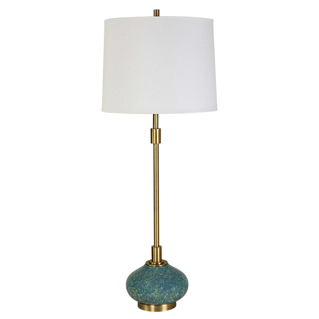 Kaimana Aged Blue Buffet Lamp - Bombay Mercantile
