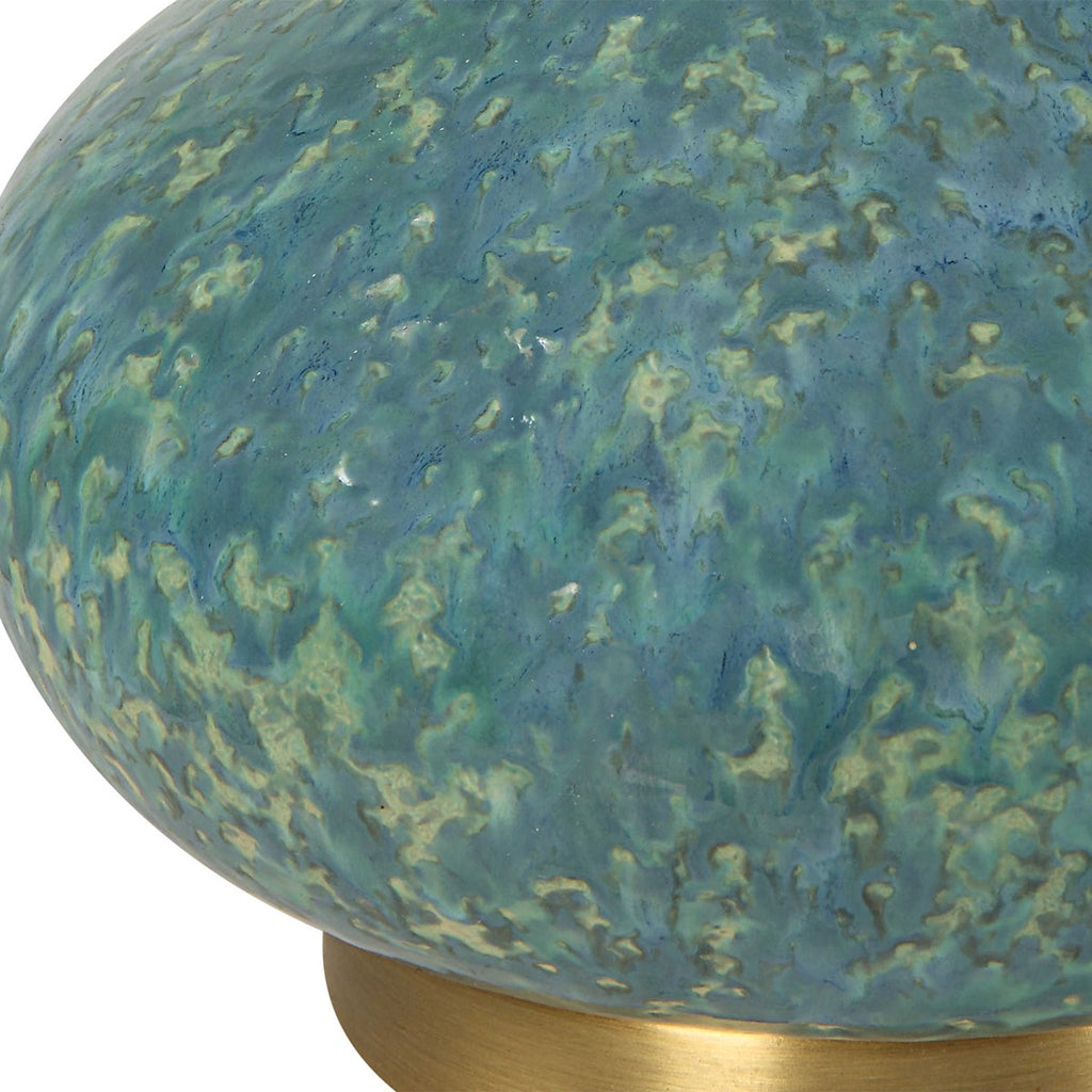 Kaimana Aged Blue Buffet Lamp - Bombay Mercantile