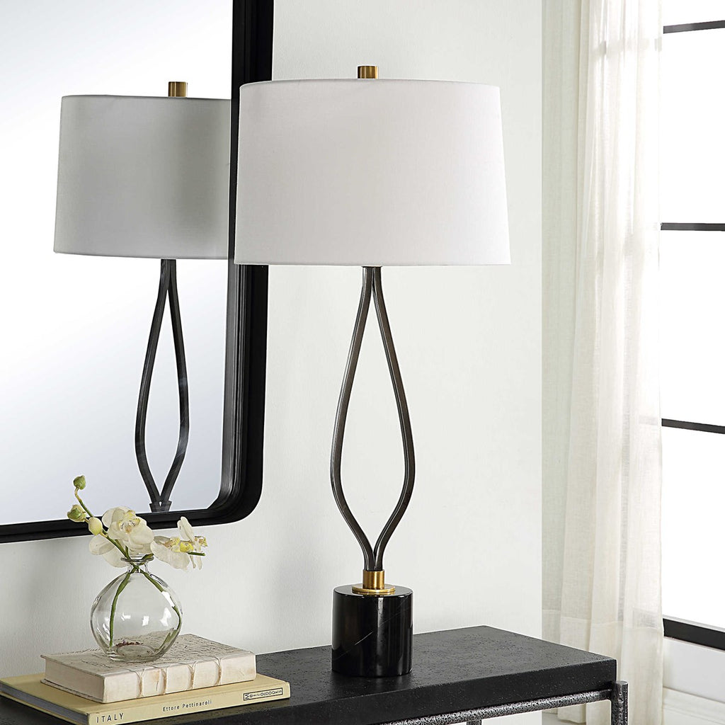 Separate Paths Iron Table Lamp - Bombay Mercantile