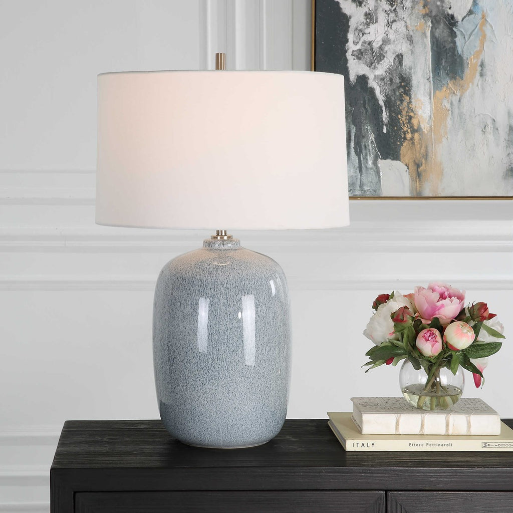 Jubilee Sky Blue Table Lamp - Bombay Mercantile