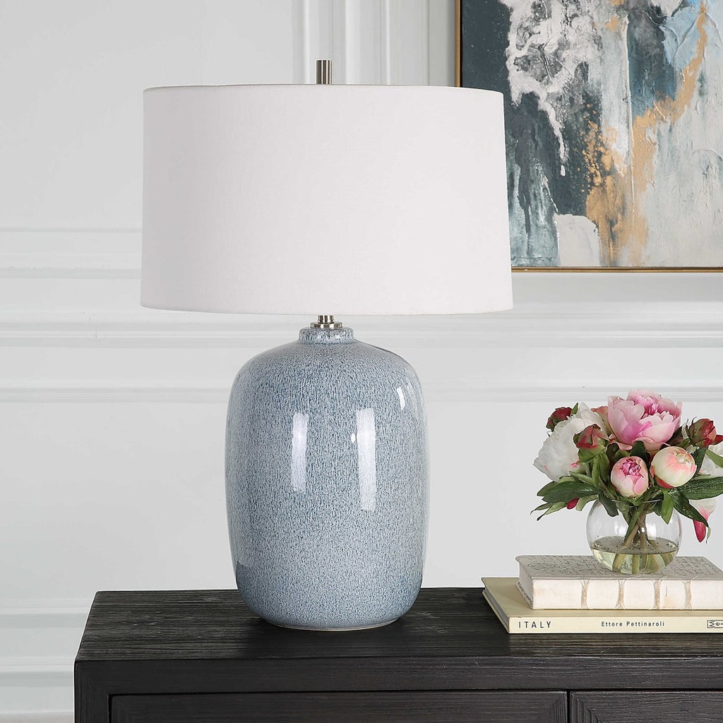 Jubilee Sky Blue Table Lamp - Bombay Mercantile