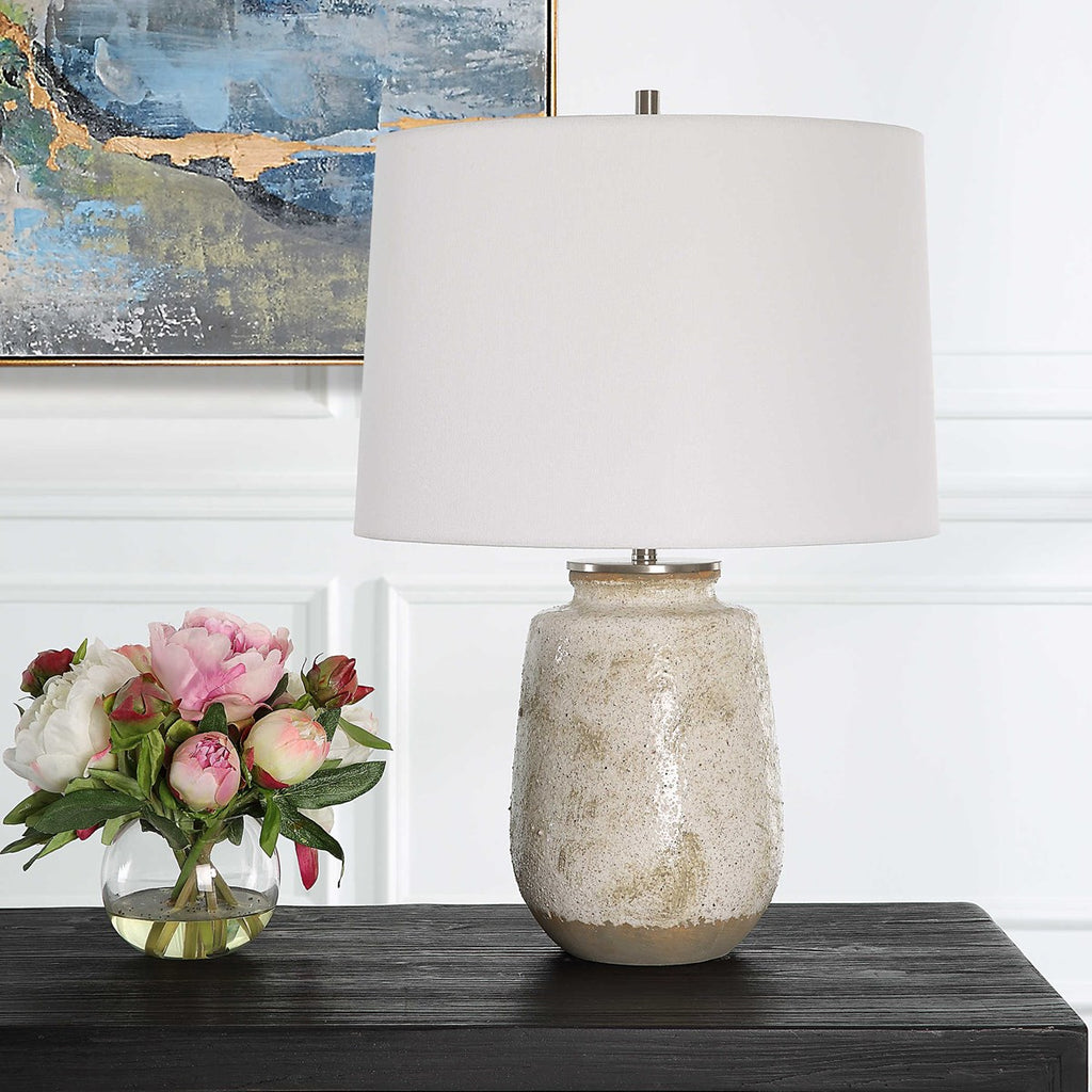 Medan Taupe & Gray Table Lamp - Bombay Mercantile