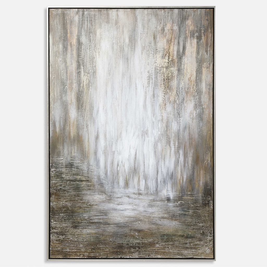 Desert Rain Hand Painted Abstract Art - Bombay Mercantile