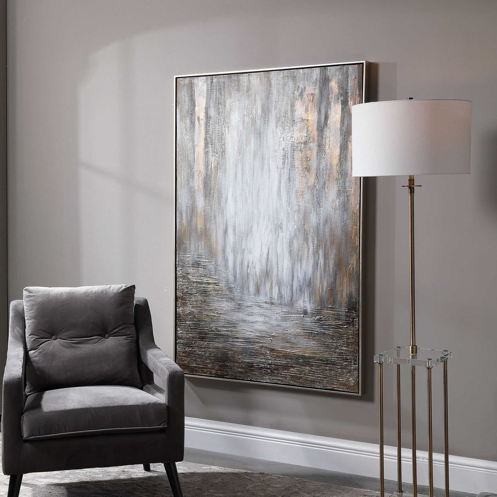 Desert Rain Hand Painted Abstract Art - Bombay Mercantile