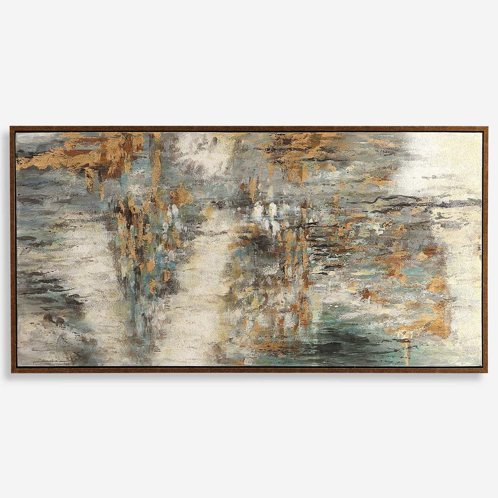 Behind The Falls Abstract Art - Bombay Mercantile