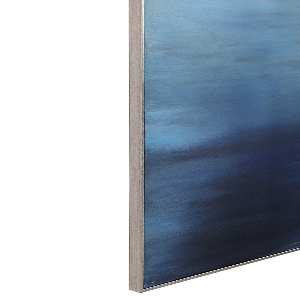 Moonlit Sea Hand Painted Canvas - Bombay Mercantile