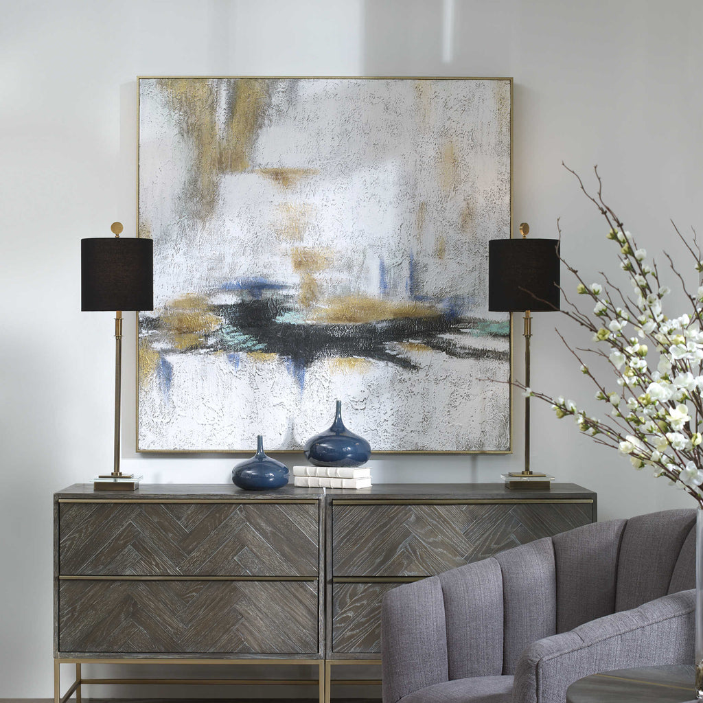 Eclipse Abstract Hand Painted Art - Bombay Mercantile