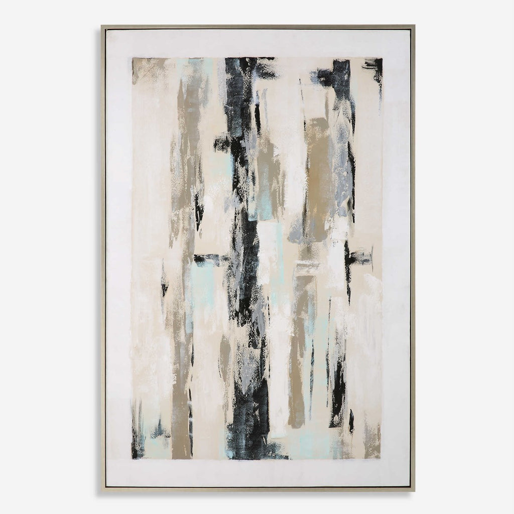 Placidity Hand Painted Abstract Art - Bombay Mercantile