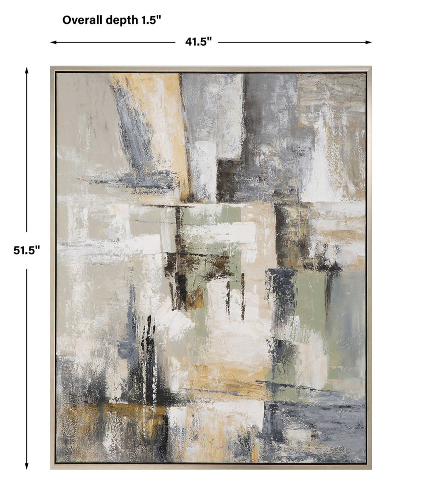 Intuition Hand Painted Abstract Art - Bombay Mercantile