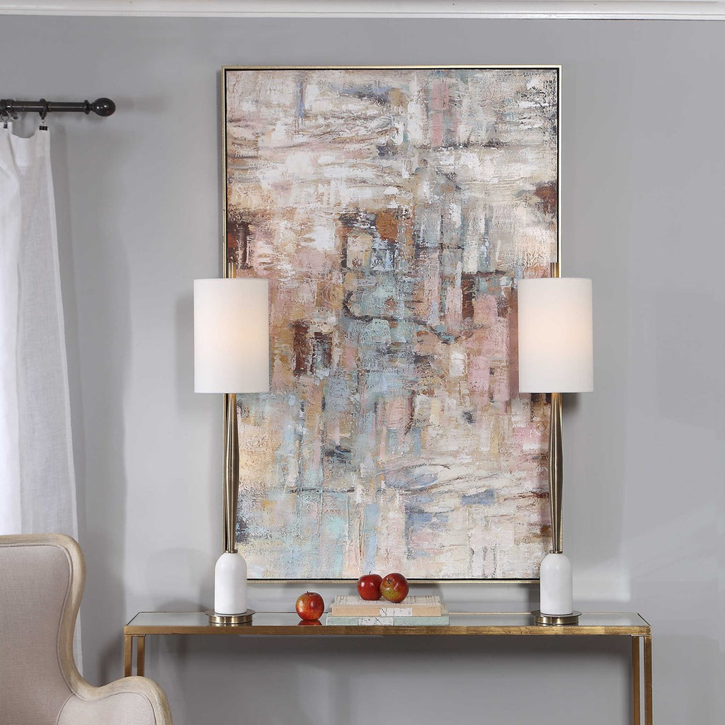 Morning Sunrise Hand Painted Canvas - Bombay Mercantile