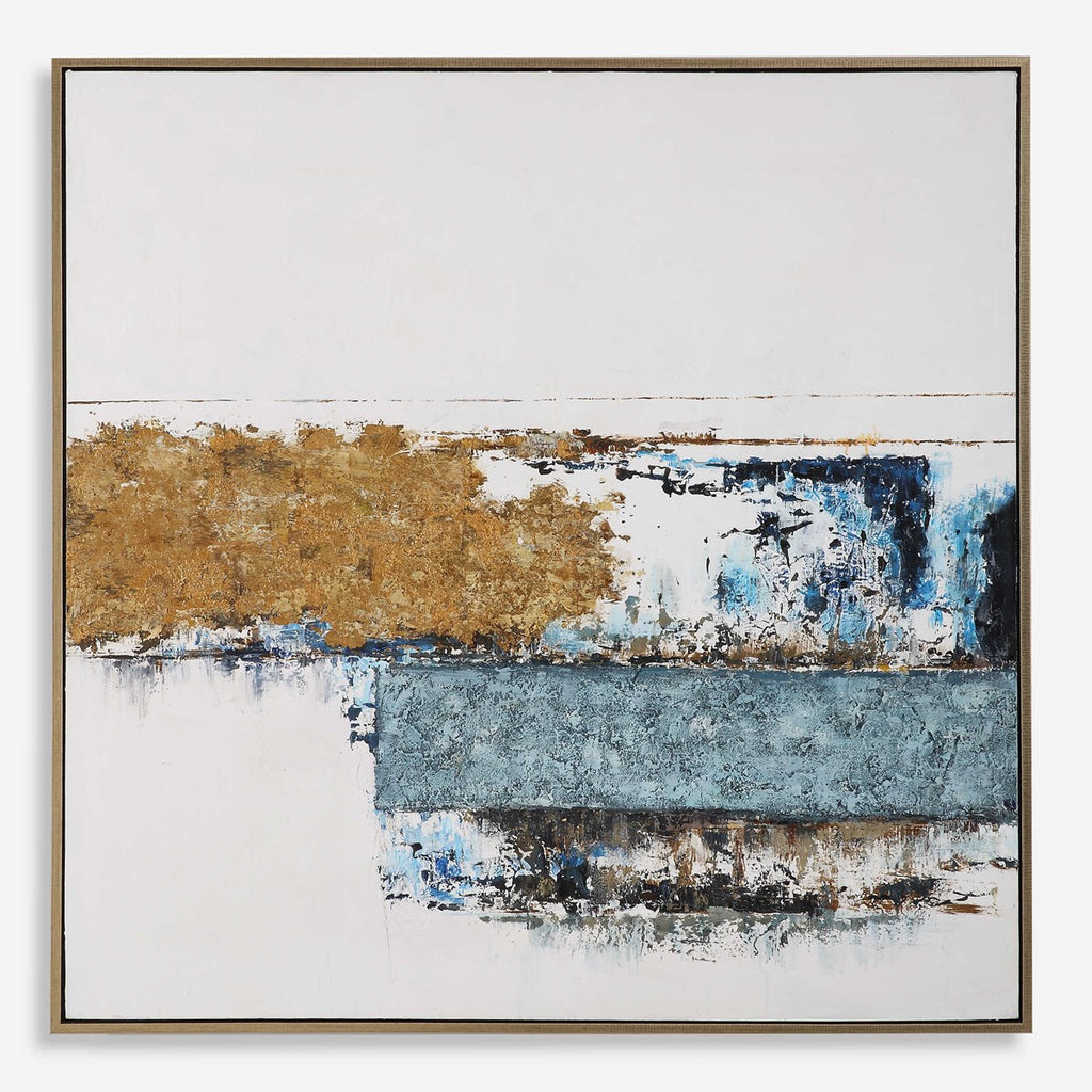 Stacked Against Hand Painted Canvas - Bombay Mercantile