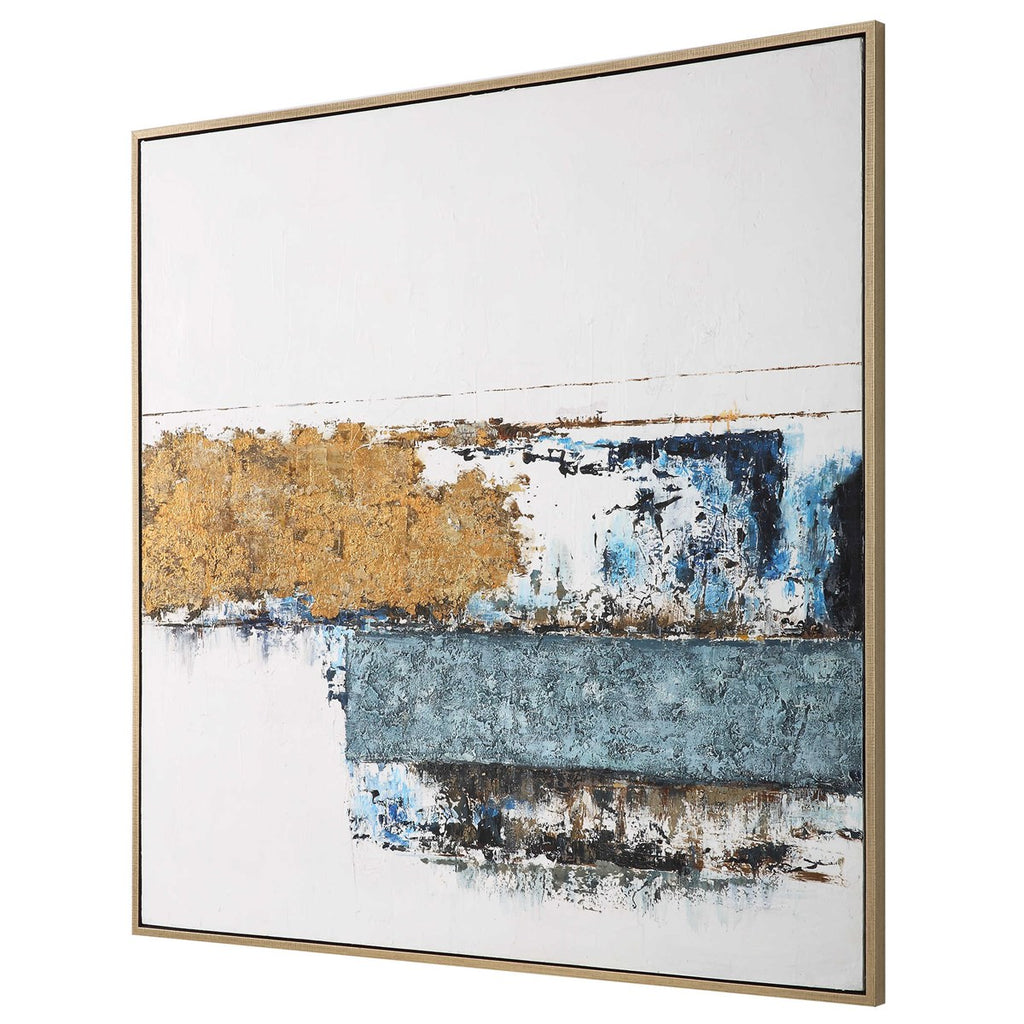 Stacked Against Hand Painted Canvas - Bombay Mercantile