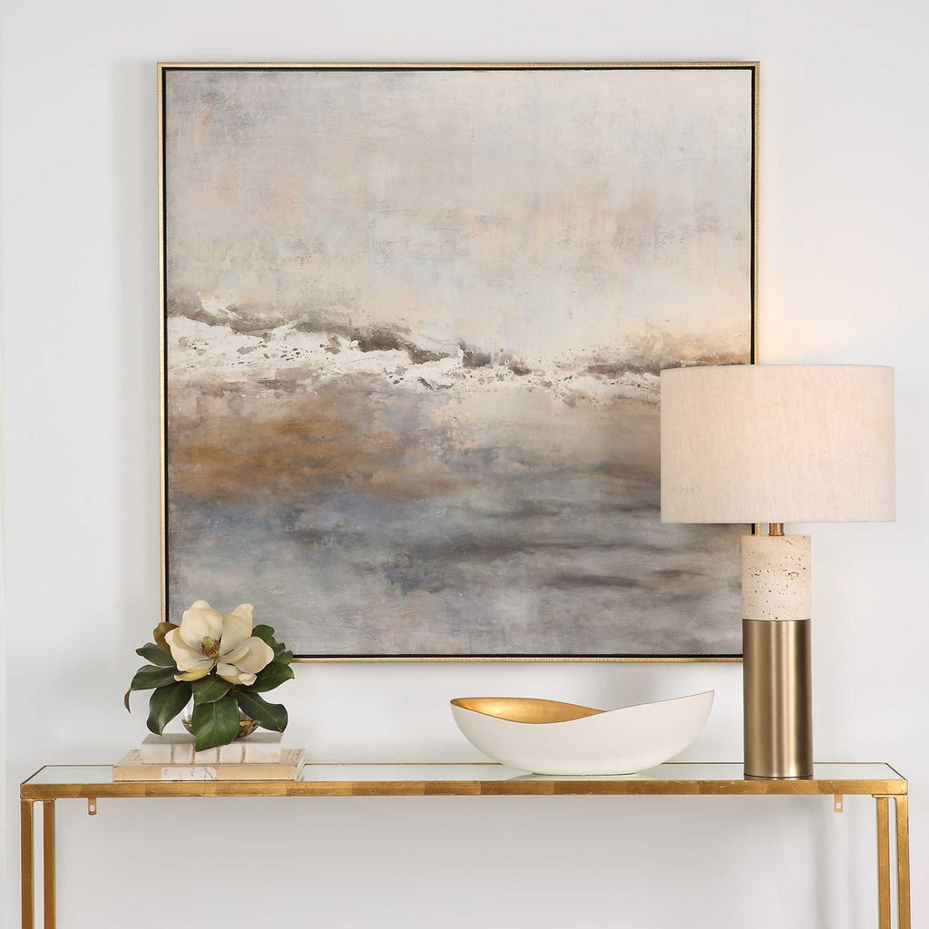 Storm Clouds Abstract Hand Painted Art - Bombay Mercantile