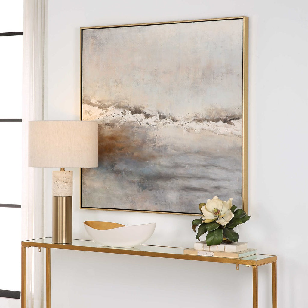 Storm Clouds Abstract Hand Painted Art - Bombay Mercantile