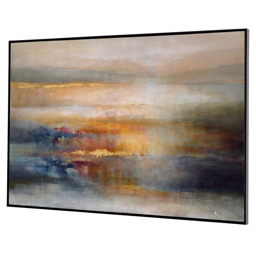 Seafaring Dusk Hand Painted Abstract Art - Bombay Mercantile