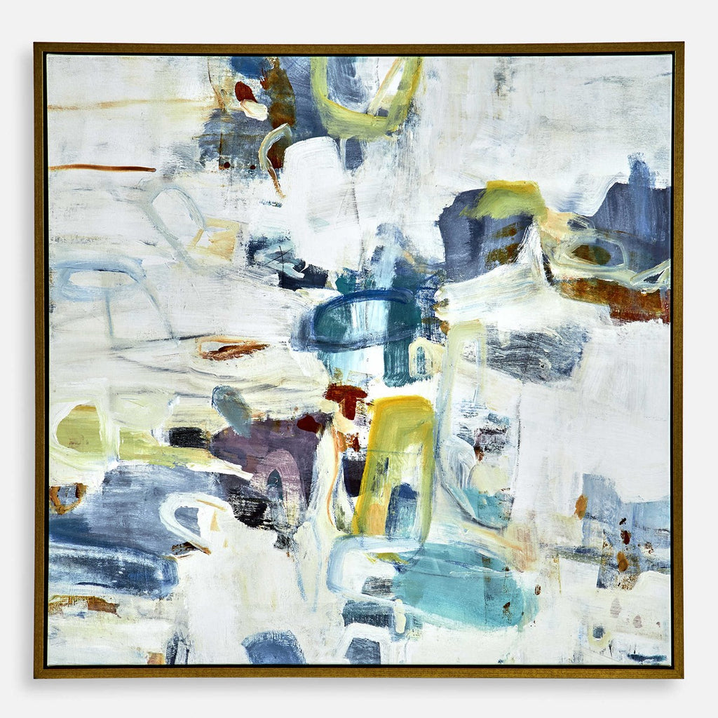 Rolling Onward Framed Abstract Art - Bombay Mercantile