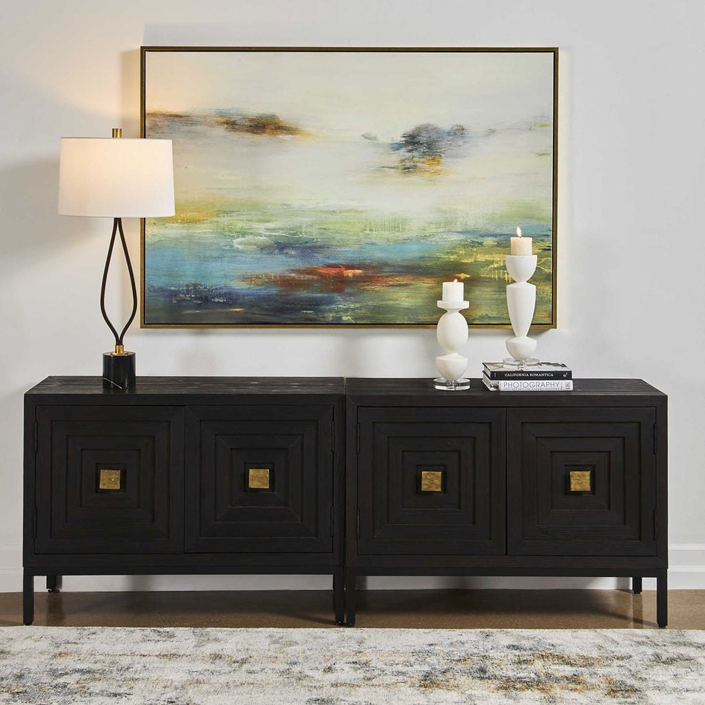 Textured Land Framed Landscape Art - Bombay Mercantile