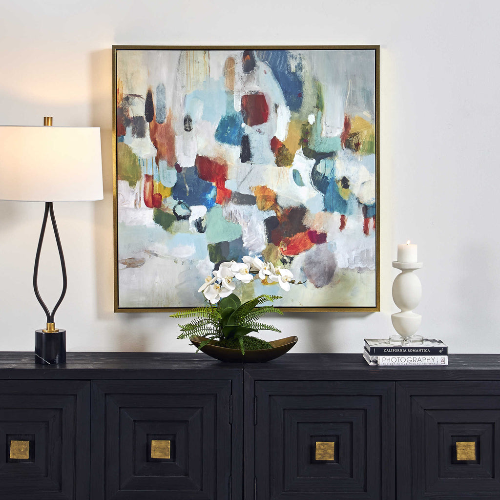 As We Say Framed Abstract Art - Bombay Mercantile
