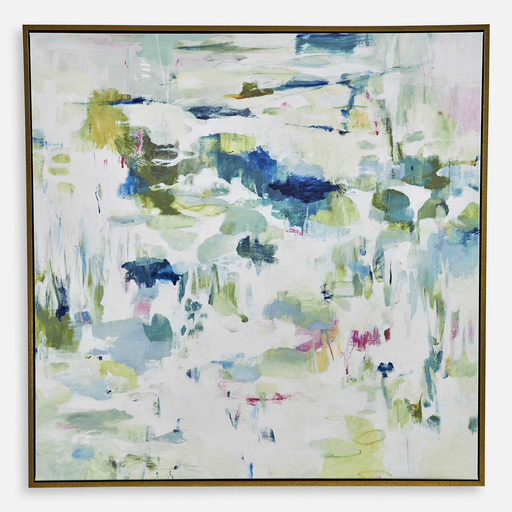 Abstract Reflections Framed Canvas - Bombay Mercantile