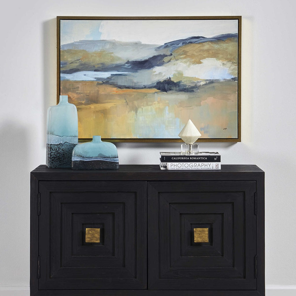 Folded Hills Framed Landscape Art - Bombay Mercantile