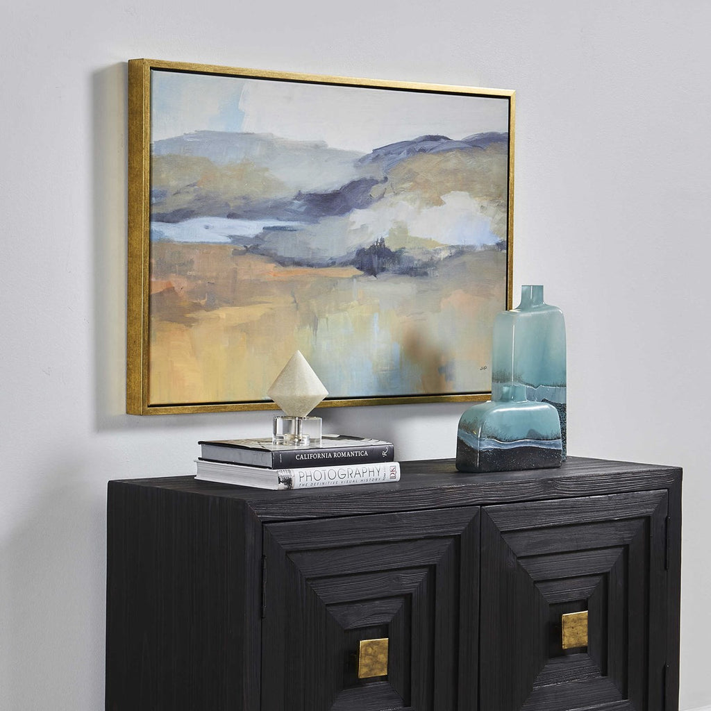 Folded Hills Framed Landscape Art - Bombay Mercantile