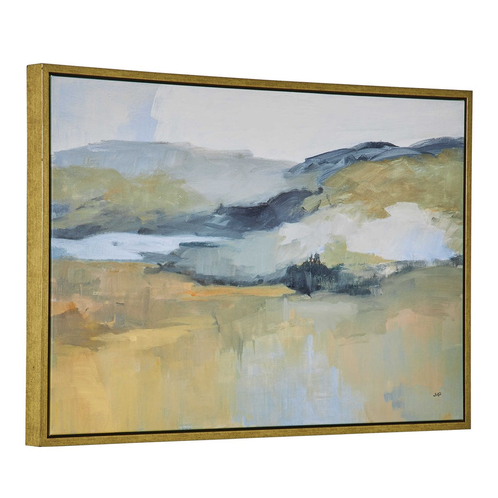 Folded Hills Framed Landscape Art - Bombay Mercantile