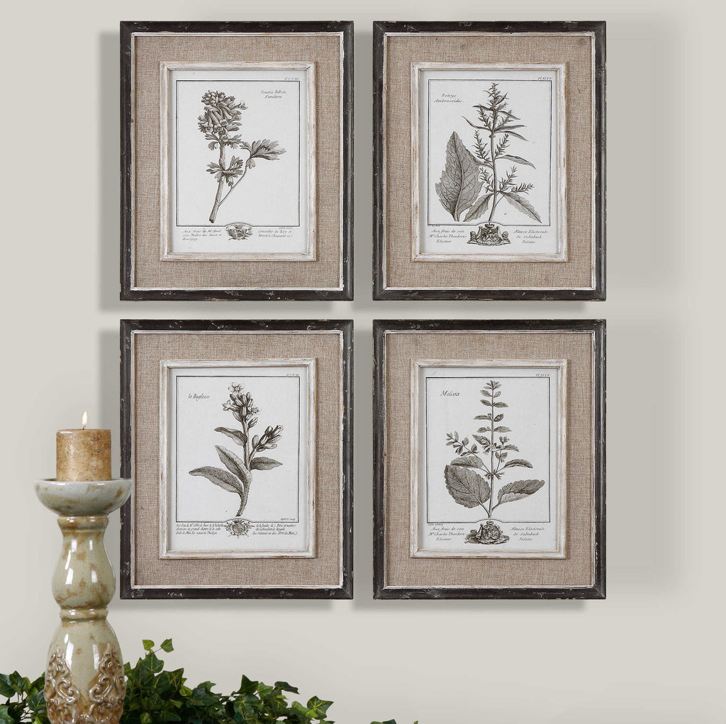 Casual Grey Study Framed Art Set of 4 - Bombay Mercantile