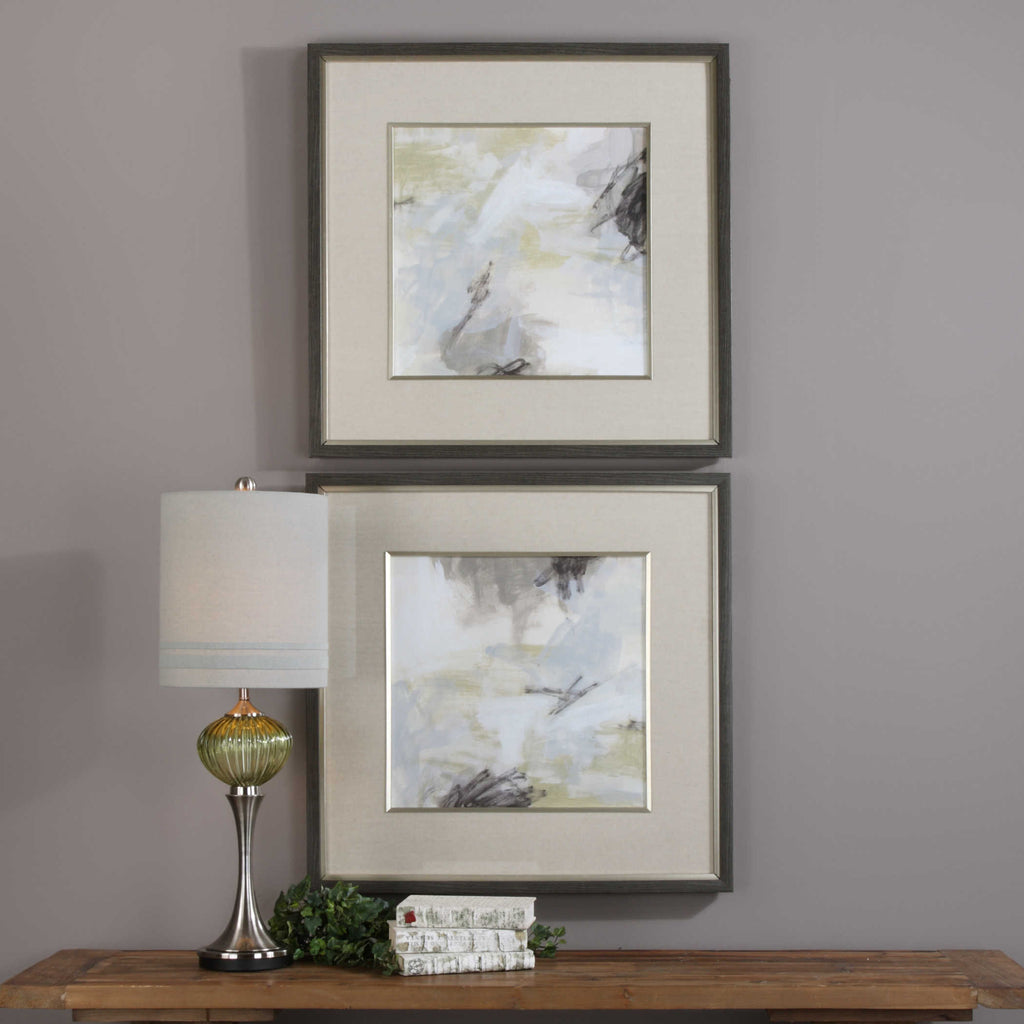 Abstract Vistas Framed Prints Set of 2 - Bombay Mercantile