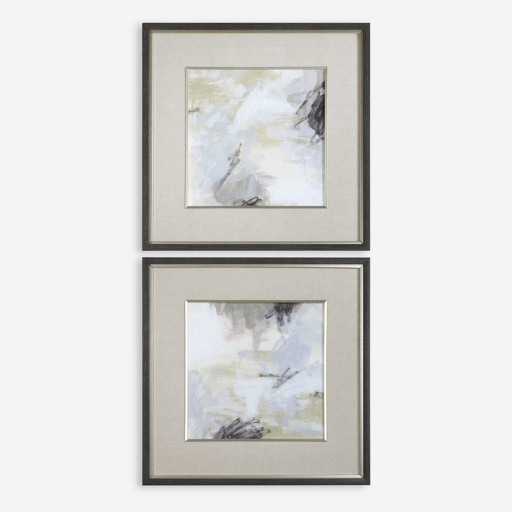 Abstract Vistas Framed Prints Set of 2 - Bombay Mercantile