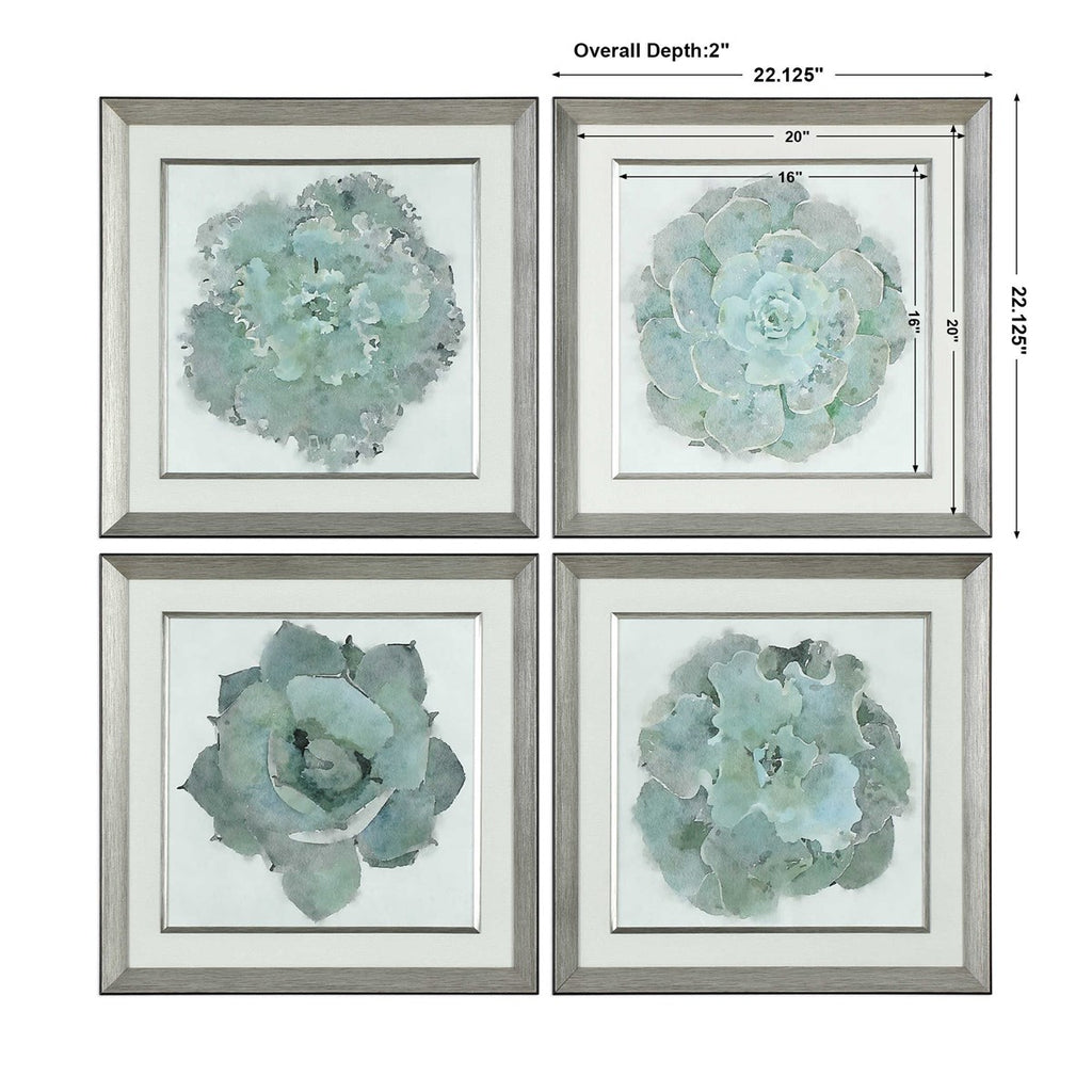 Natural Beauties Botanical Prints Set of 4 - Bombay Mercantile