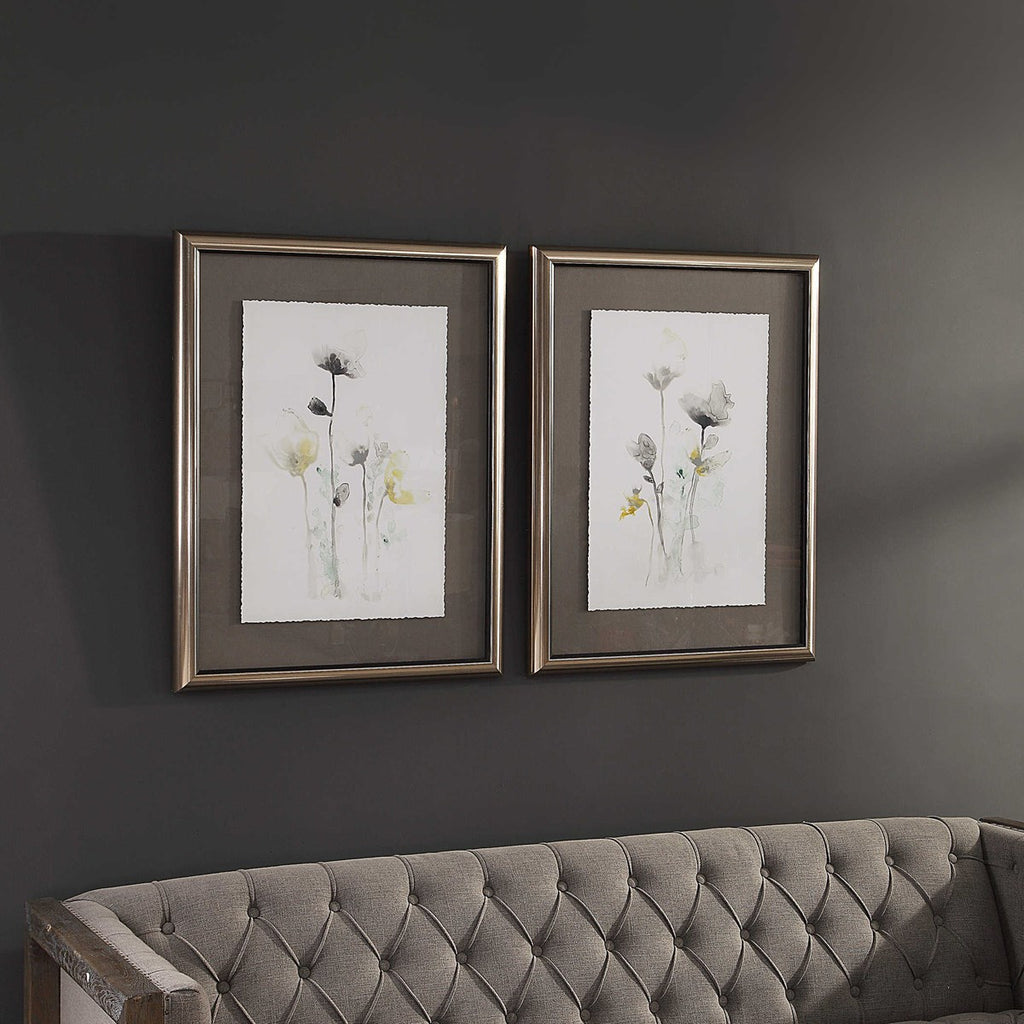 Stem Illusion Floral Art, S/2 - Bombay Mercantile