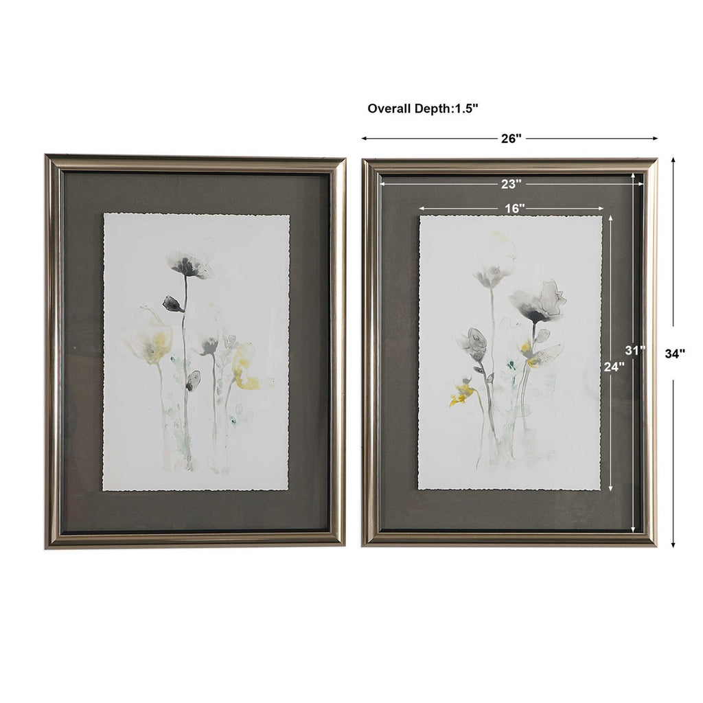 Stem Illusion Floral Art, S/2 - Bombay Mercantile