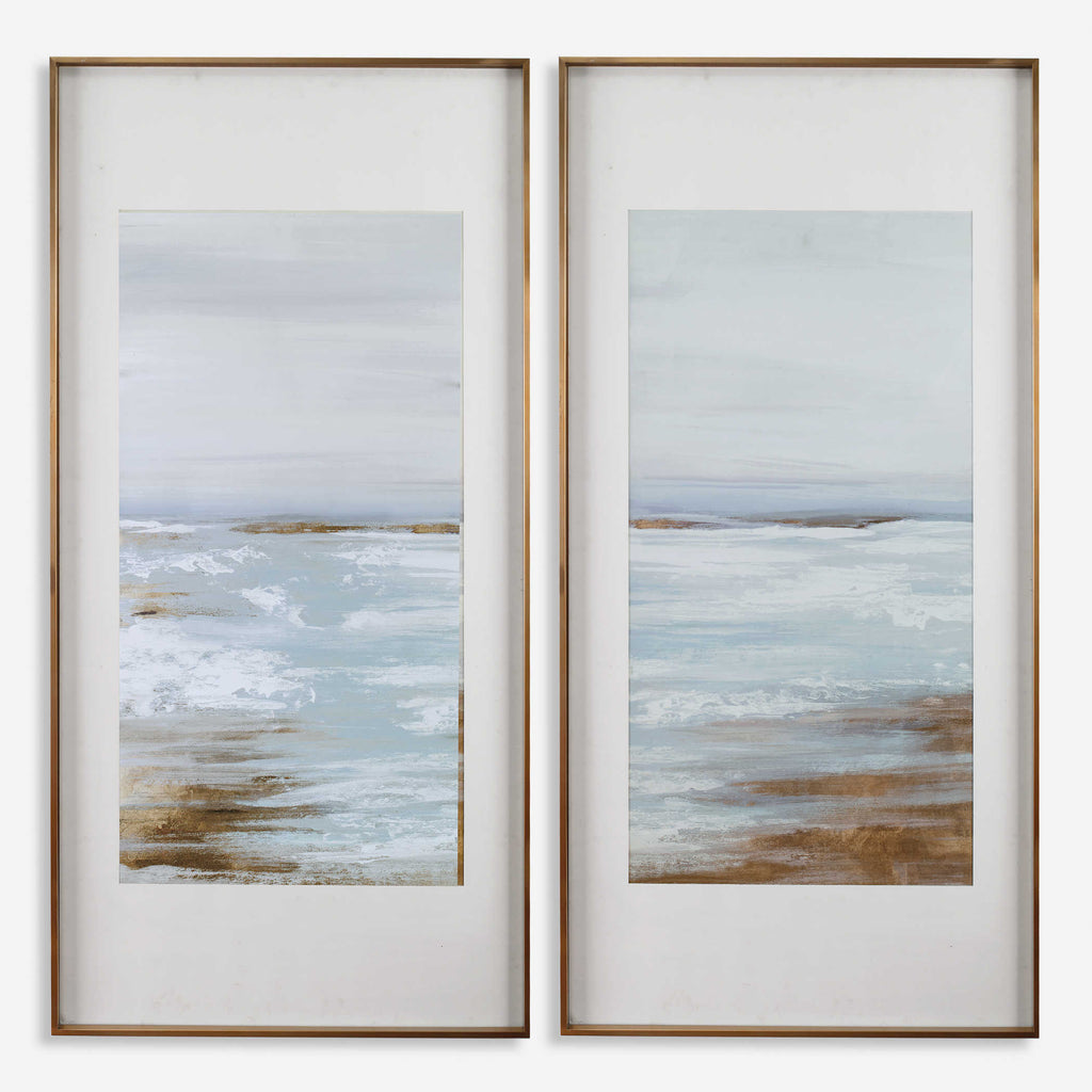 Coastline Framed Prints, Set of 2 - Bombay Mercantile