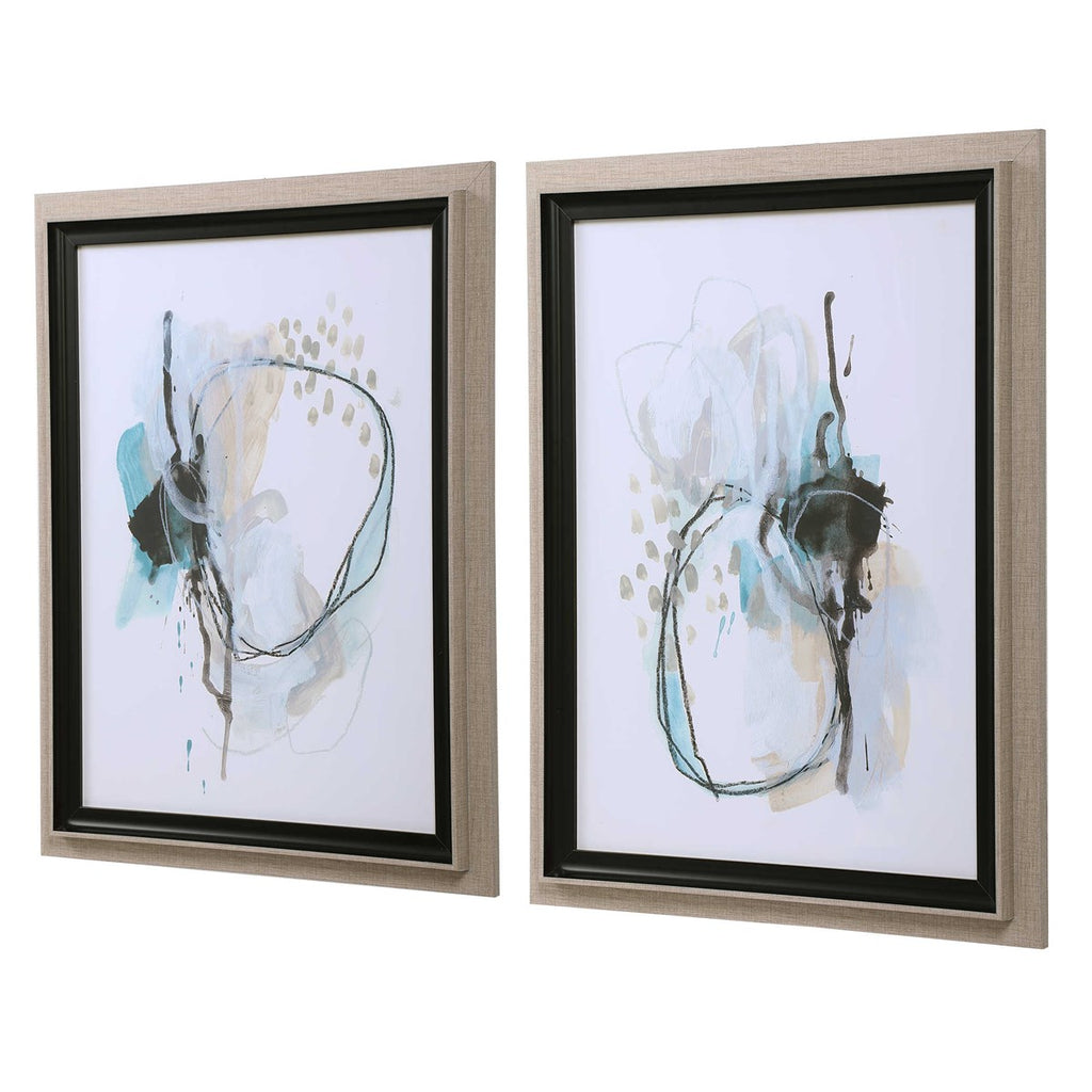 Force Reaction Abstract Prints, Set of 2 - Bombay Mercantile
