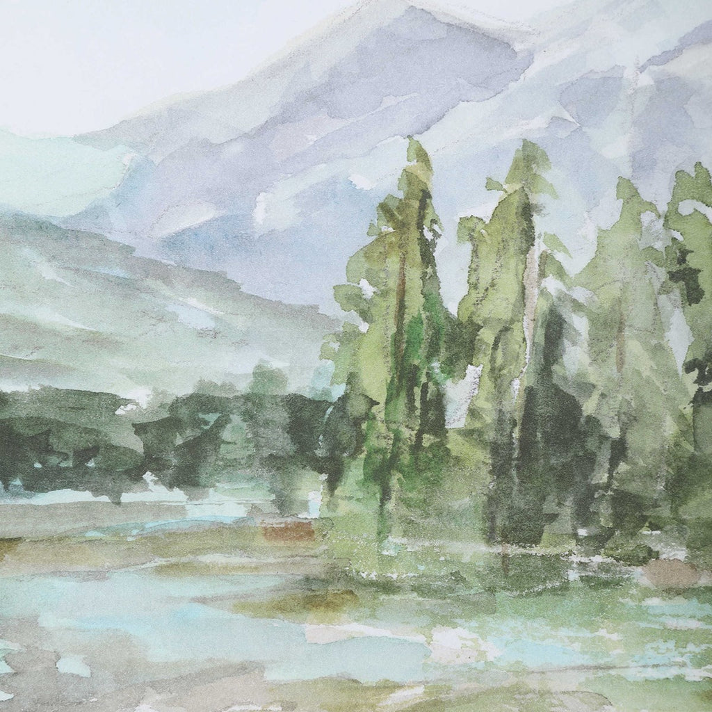 Plein Air Reservoir Watercolor Prints, Set of 2 - Bombay Mercantile