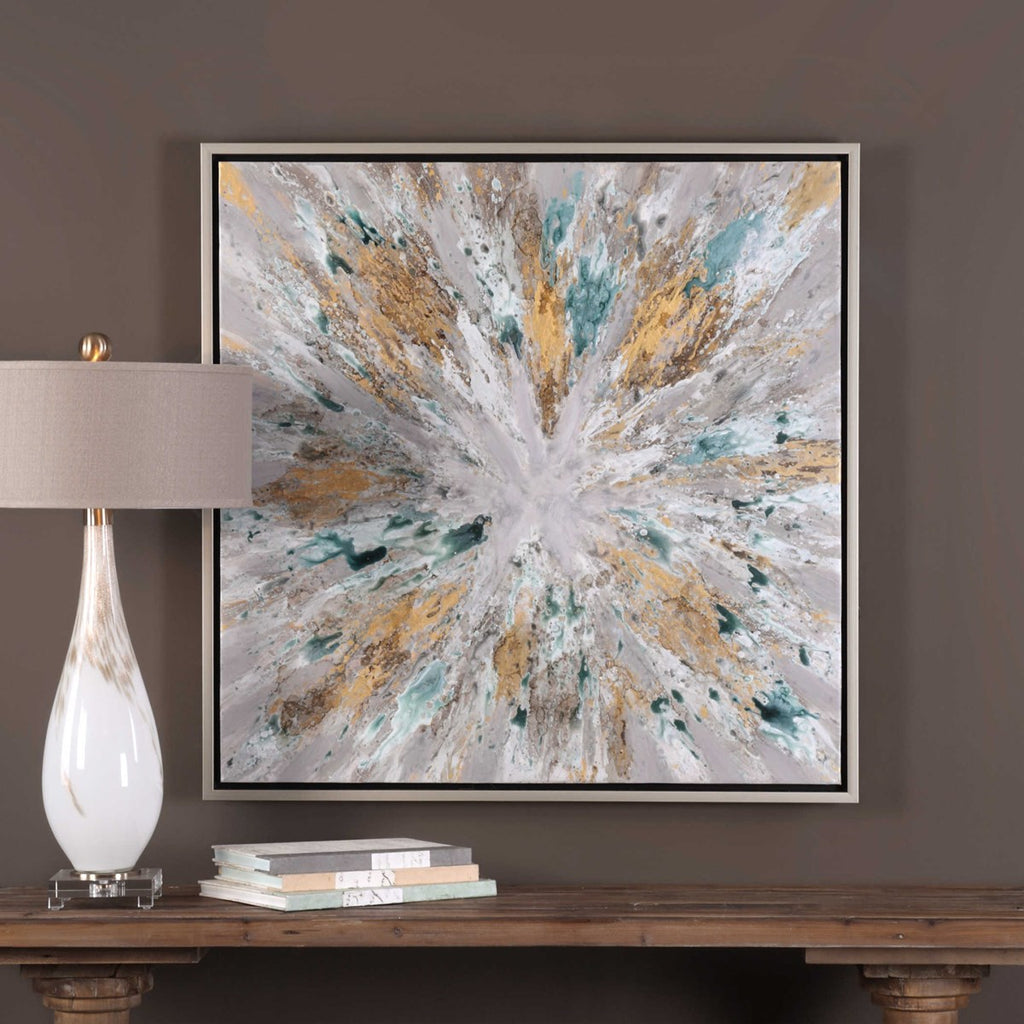 Exploding Star Modern Abstract Art - Bombay Mercantile