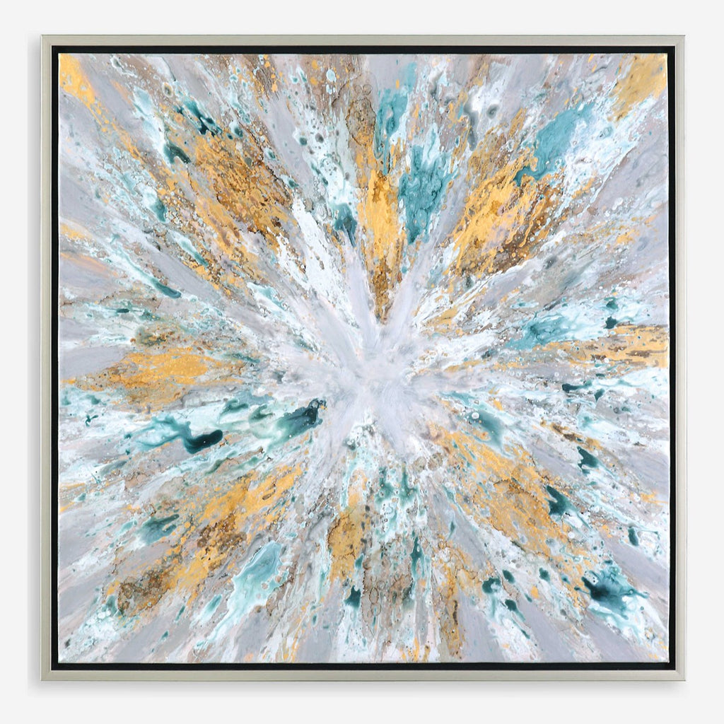 Exploding Star Modern Abstract Art - Bombay Mercantile