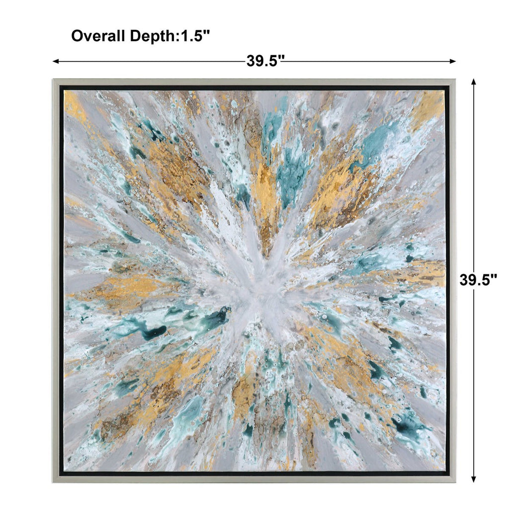 Exploding Star Modern Abstract Art - Bombay Mercantile