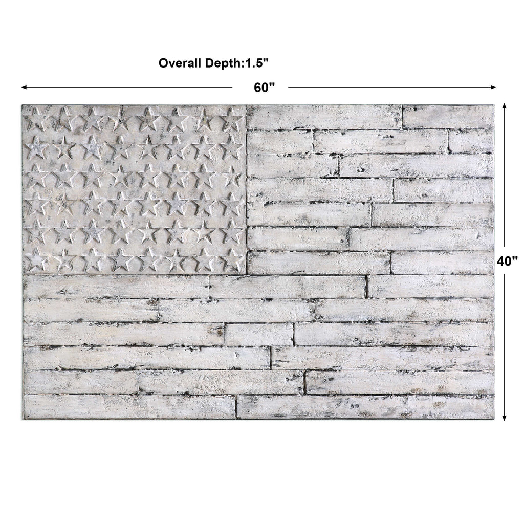 Blanco American Wall Art - Bombay Mercantile