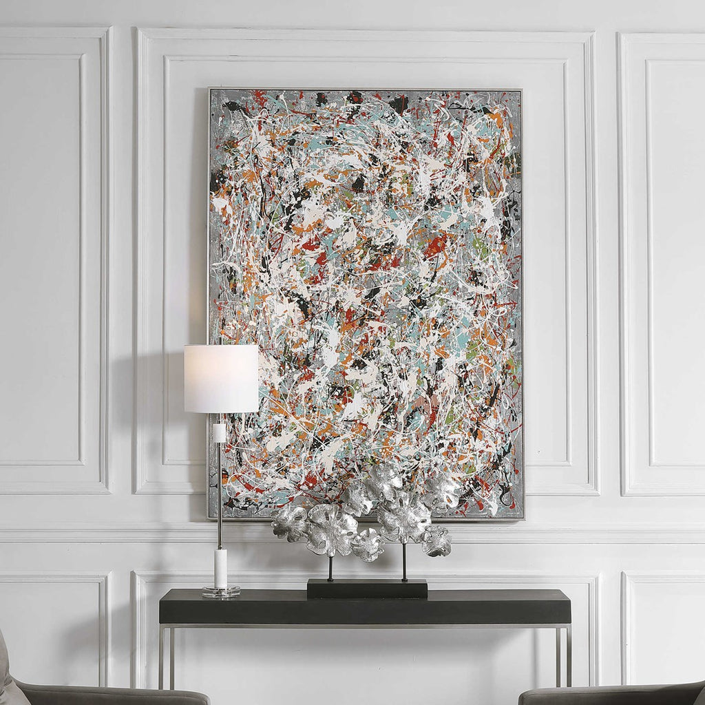 Organized Chaos Hand Painted Canvas - Bombay Mercantile