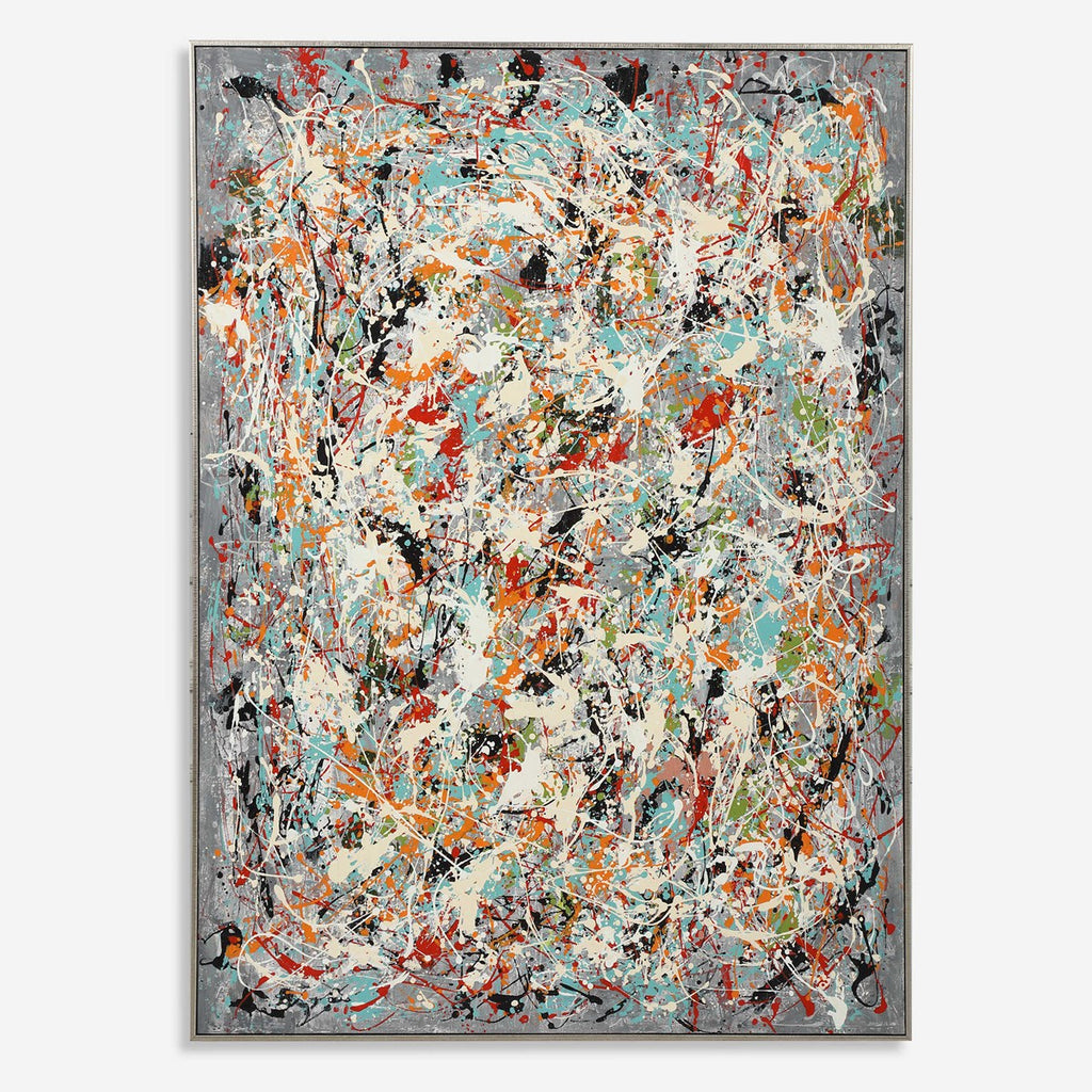 Organized Chaos Hand Painted Canvas - Bombay Mercantile