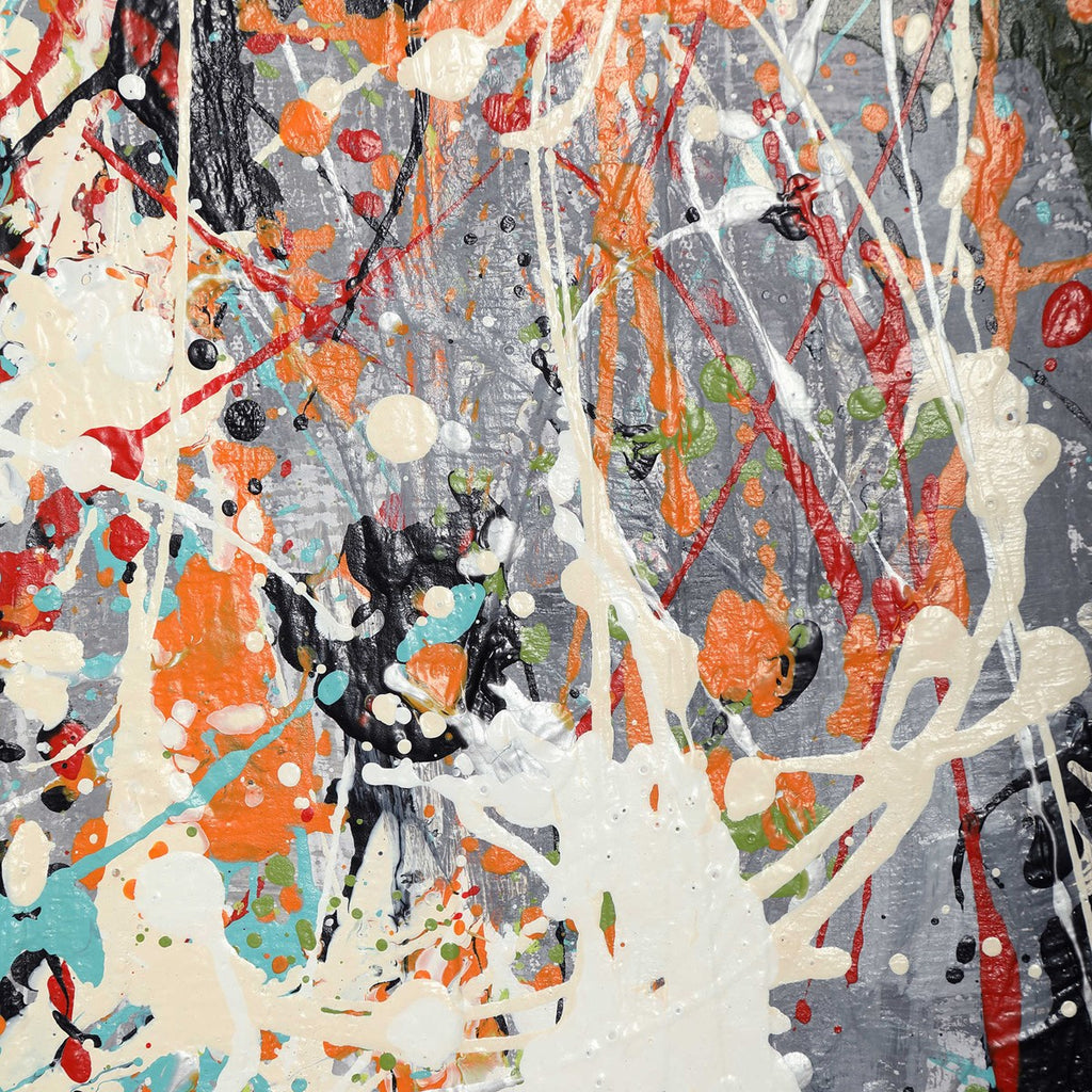 Organized Chaos Hand Painted Canvas - Bombay Mercantile