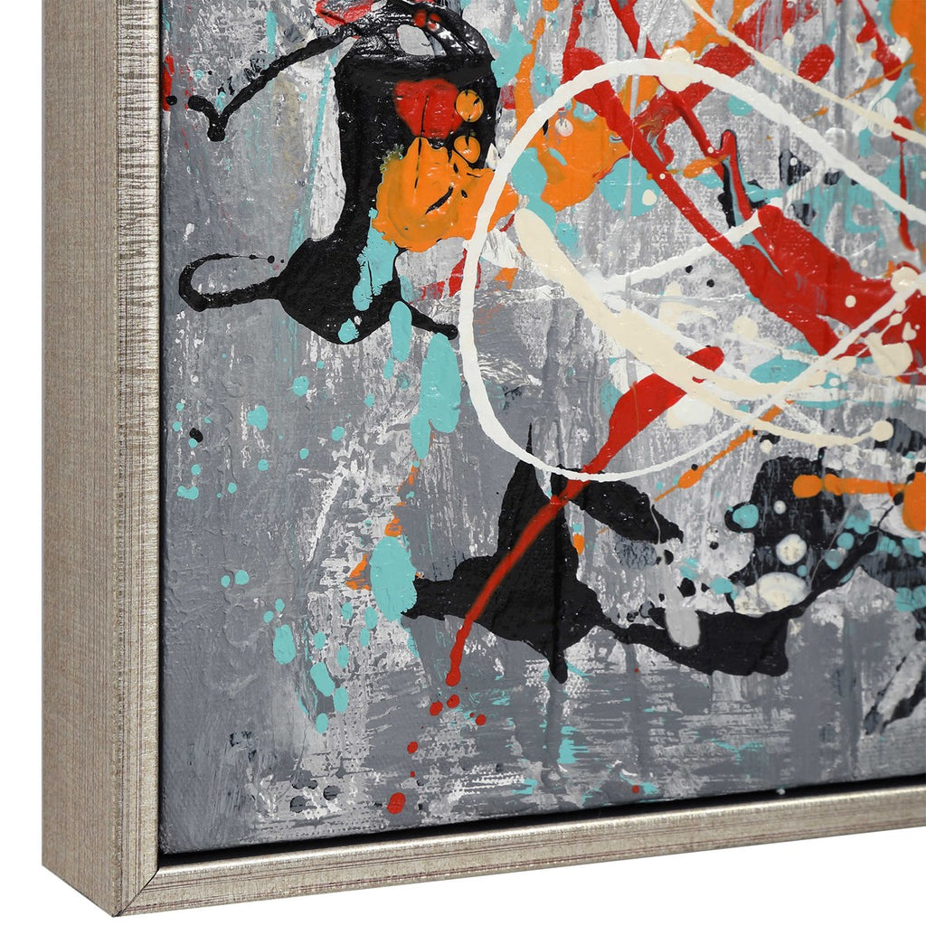 Organized Chaos Hand Painted Canvas - Bombay Mercantile