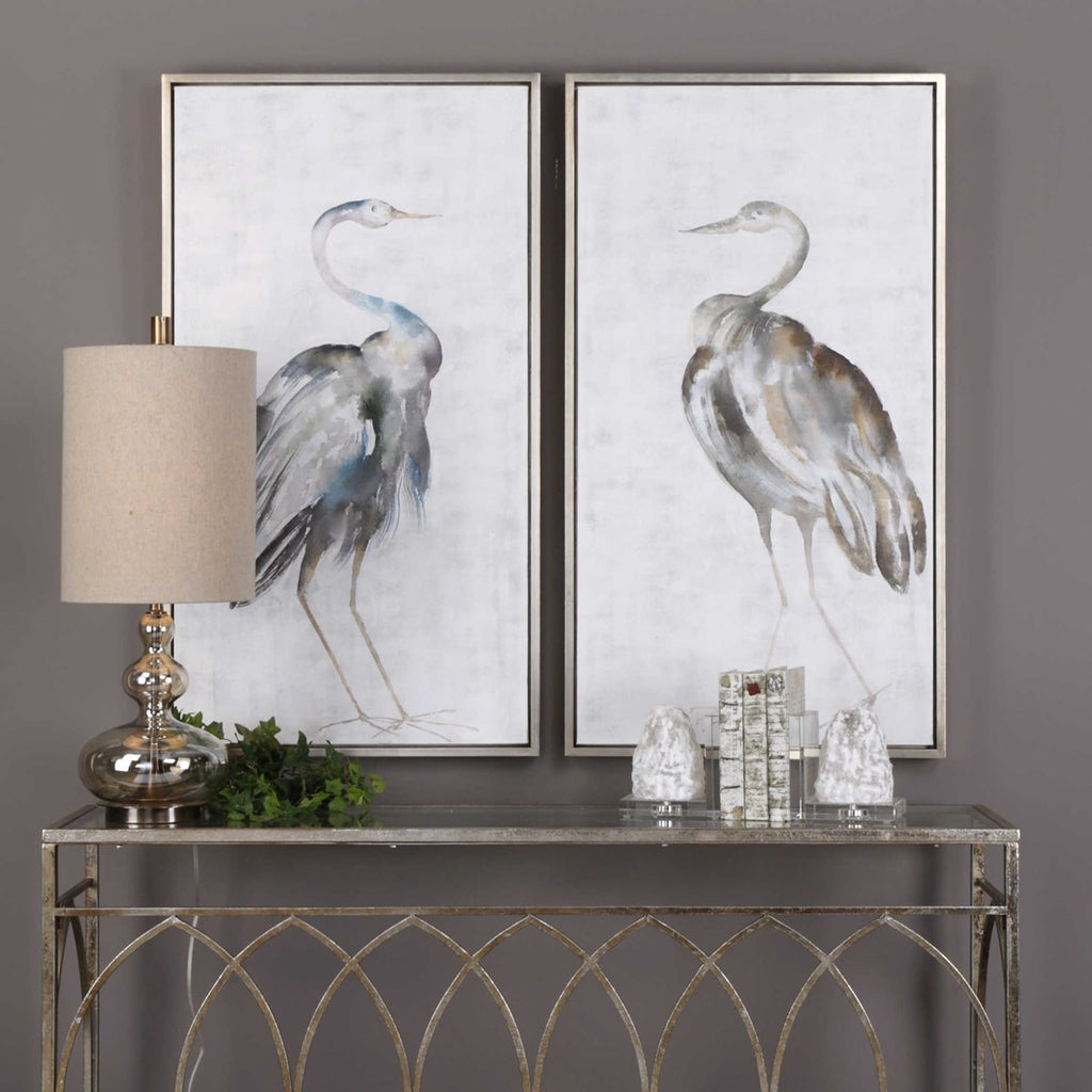 Summer Birds Framed Art Set of 2 - Bombay Mercantile