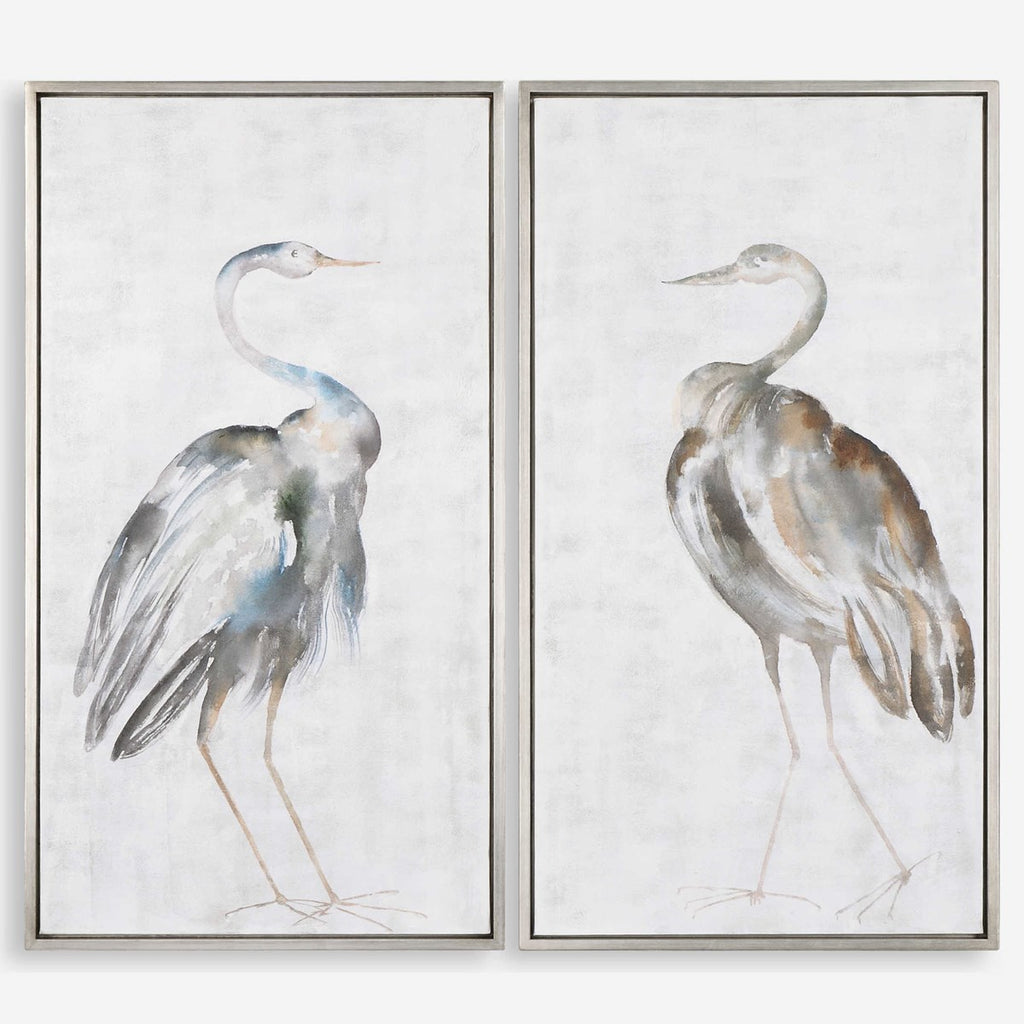 Summer Birds Framed Art Set of 2 - Bombay Mercantile