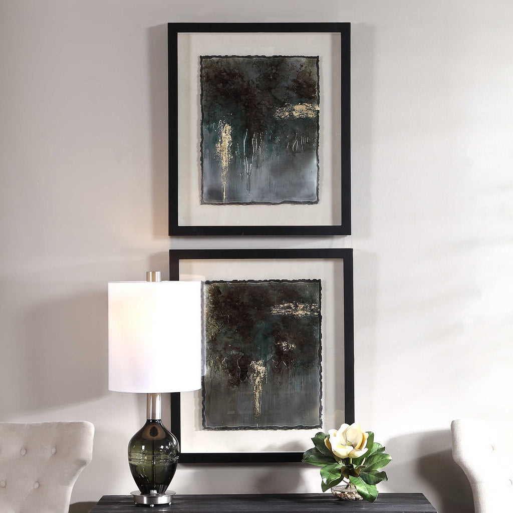 Rustic Patina Framed Prints, Set of 2 - Bombay Mercantile