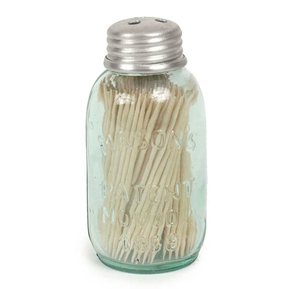Mason Jar Toothpick Shaker - Box of 6 - Bombay Mercantile