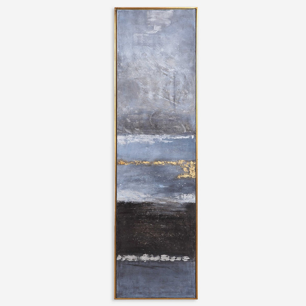 Winter Sea Scape Abstract Art - Bombay Mercantile