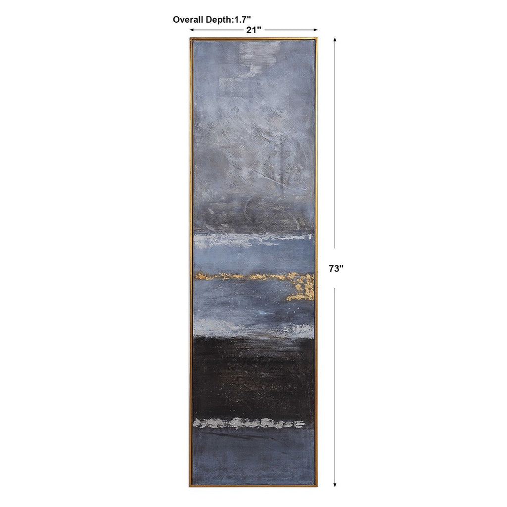 Winter Sea Scape Abstract Art - Bombay Mercantile